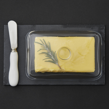 Load image into Gallery viewer, Davis &amp; Waddell Fine Foods 3 Piece Slate &amp; Glass Butter Dish - Have To Have It NZ