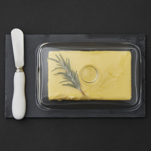 Davis & Waddell Fine Foods 3 Piece Slate & Glass Butter Dish - Have To Have It NZ