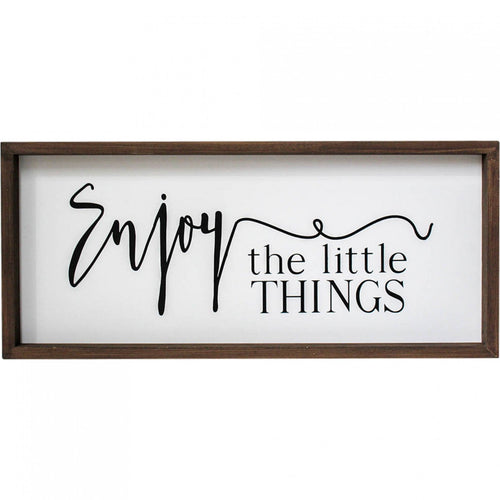 Framed Sign Art Enjoy The Little Things