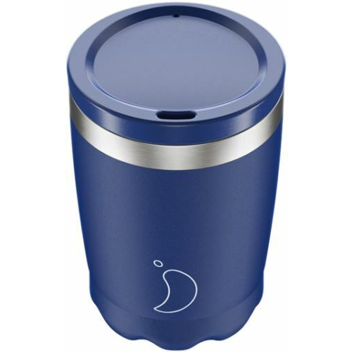Chillys 340ml Double Walled Matt Blue Coffee Cup - Have To Have It NZ