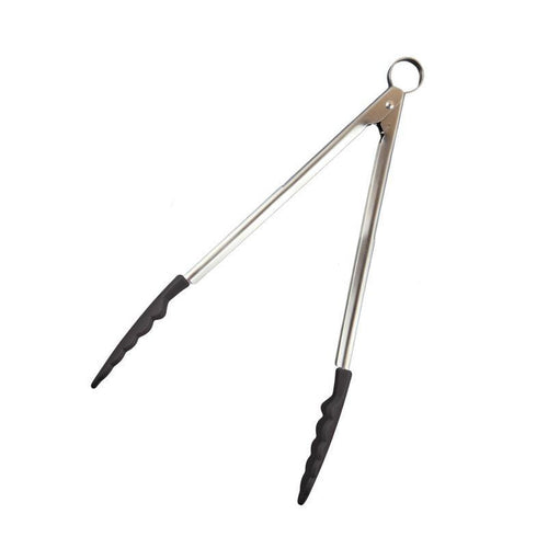 Cuisipro 24cm Black Silicone Locking Tongs - Have To Have It NZ