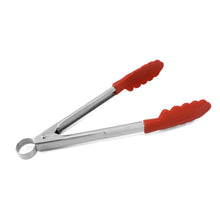 Load image into Gallery viewer, Cuisipro 24cm Red Silicone Locking Tongs - Have To Have It NZ