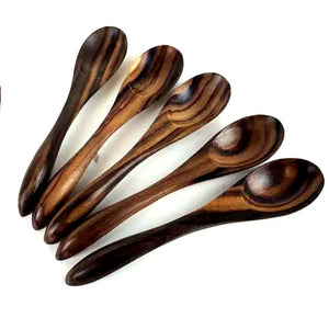 Dawa 17cm Dark Wood Curved Spoon - Have To Have It NZ