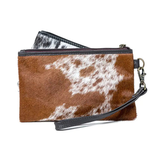 Oran Leather Doreen Brown Hide Clutch Wallet - Have To Have It NZ