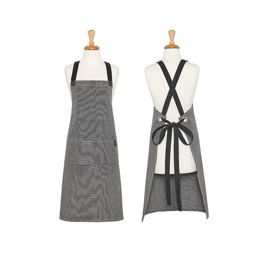 Ladelle Eco Recycled Cotton Charcoal Apron - Have To Have It NZ