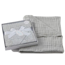 Load image into Gallery viewer, Jiggle &amp; Giggle Grey 100% Cotton Double Layered Muslin Blanket - Have To Have It NZ