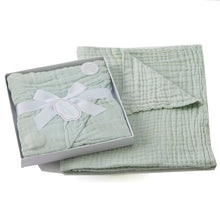Load image into Gallery viewer, Jiggle &amp; Giggle Sage 100% Cotton Double Layered Muslin Blanket - Have To Have It NZ