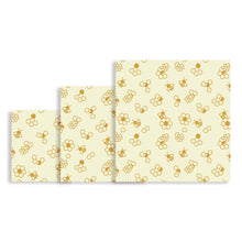 Load image into Gallery viewer, beeswax wrap starter pack set of 3 food savers
