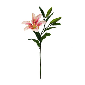 Artificial Rubrum Pink Lily Stem - Have To Have It NZ