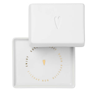Rader Small Porcelain Heart Butter Dish - Have To Have It NZ