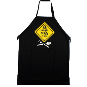 100% Cotton Danger Man At Work Apron - Have To Have It NZ