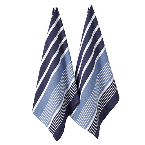 Ladelle Marbella Navy Kitchen Towels - Set Of 2 - Have To Have It NZ