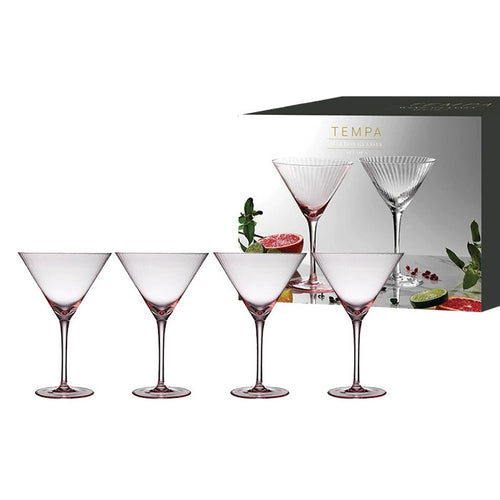Esme 320ml Blush Martini Glasses Set Of 4 - Have To Have It NZ