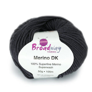 Broadway Yarns Merino DK 50g Colour 1033 Grey