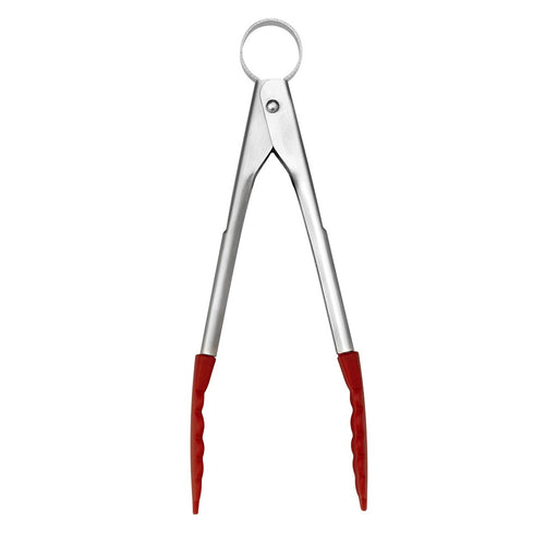 Cuisipro 18cm Red Silicone Locking Tongs - Have To Have It NZ