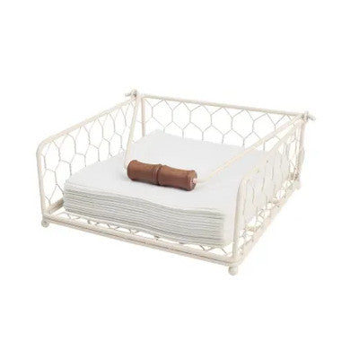 T&G Provence Cream Wire Napkin Holder - Have To Have It NZ