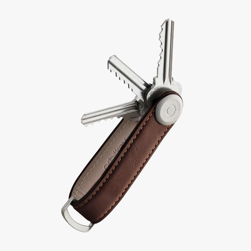 Orbitkey Espresso Brown Leather Key Organiser - Have To Have It NZ