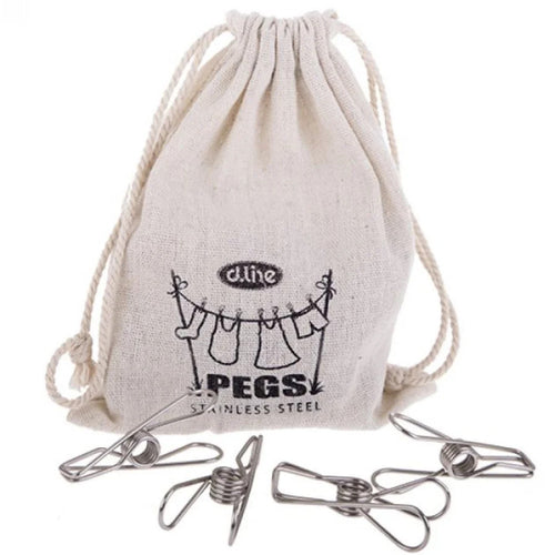 D-line 36 Stainless Steel Pegs in Hemp Bag - Have To Have It NZ