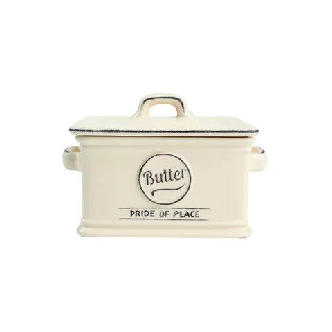 T&G Ceramic Pride Of Place Cream Butter Dish - Have To Have It NZ