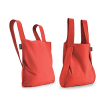 Load image into Gallery viewer, Red notabag tote bag, backpack