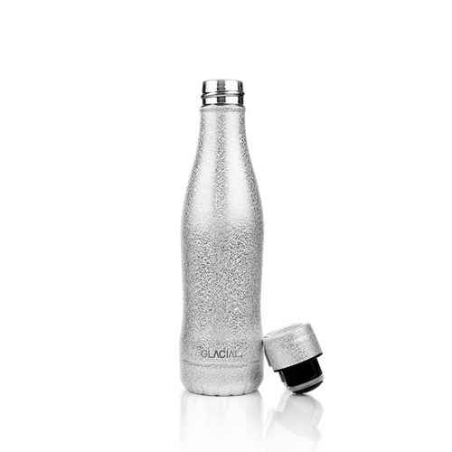 Glacial 400ml Triple Walled Silver Drink Bottle - Have To Have It NZ