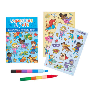 Ooly Super Kids & Pets Mini Traveler Colouring & Activity Kit - Have To Have It NZ