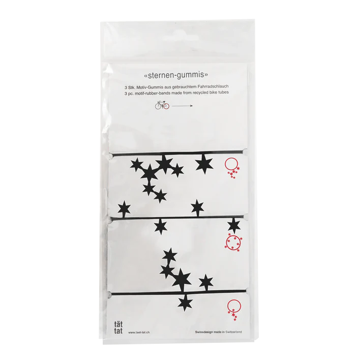 Tät-Tat Recycled Bicycle Tube Stars Bands Set Of 3 - Have To Have It NZ