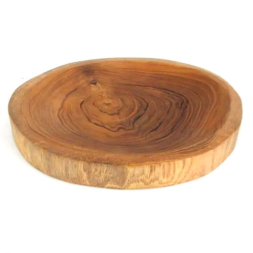 Chunky 22cm Teak Concave Board/Bowl - Have To Have It NZ