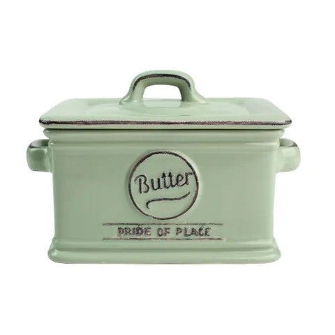 T&G Ceramic Pride Of Place Green Butter Dish - Have To Have It NZ