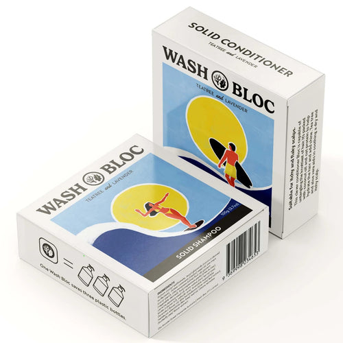 Wash Bloc Solid Tea Tree & Lavender Shampoo/Conditioner Block - Have To Have It NZ